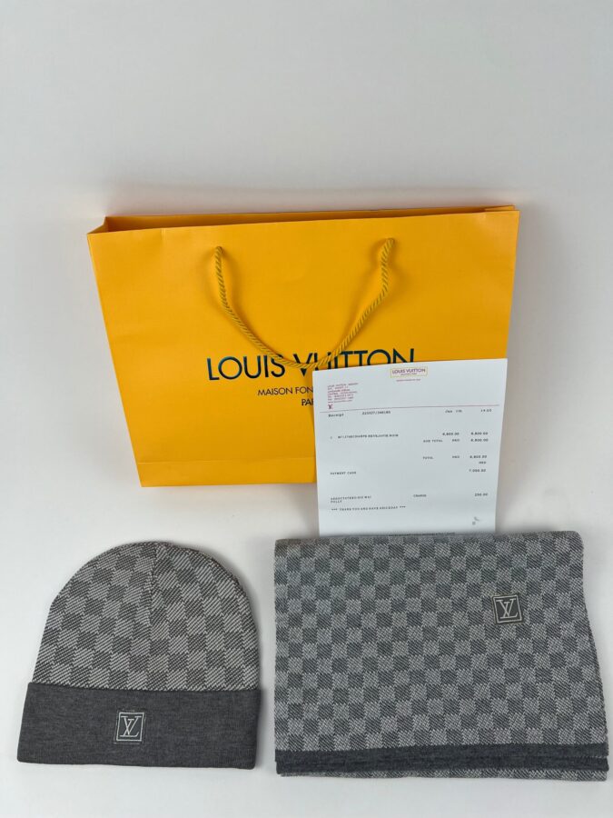 Louis Vuitton Muts/Sjaal grijs - Afbeelding 3
