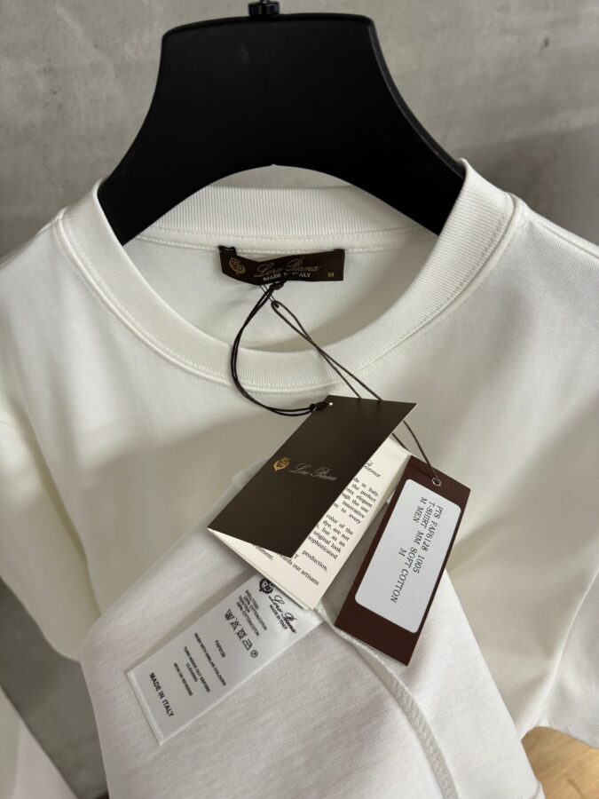 Loro Piana T-Shirt Wit - Afbeelding 3
