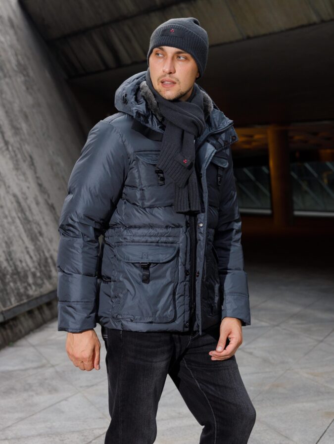 Peuterey Aiptek Fur Parka Navy - Afbeelding 5