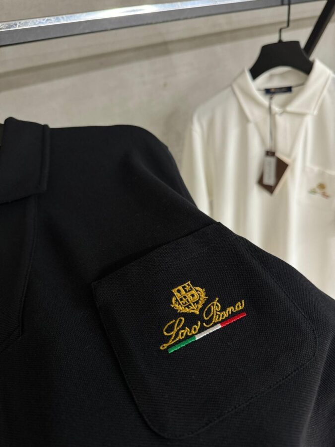 Loro Piana Polo Zwart - Afbeelding 2