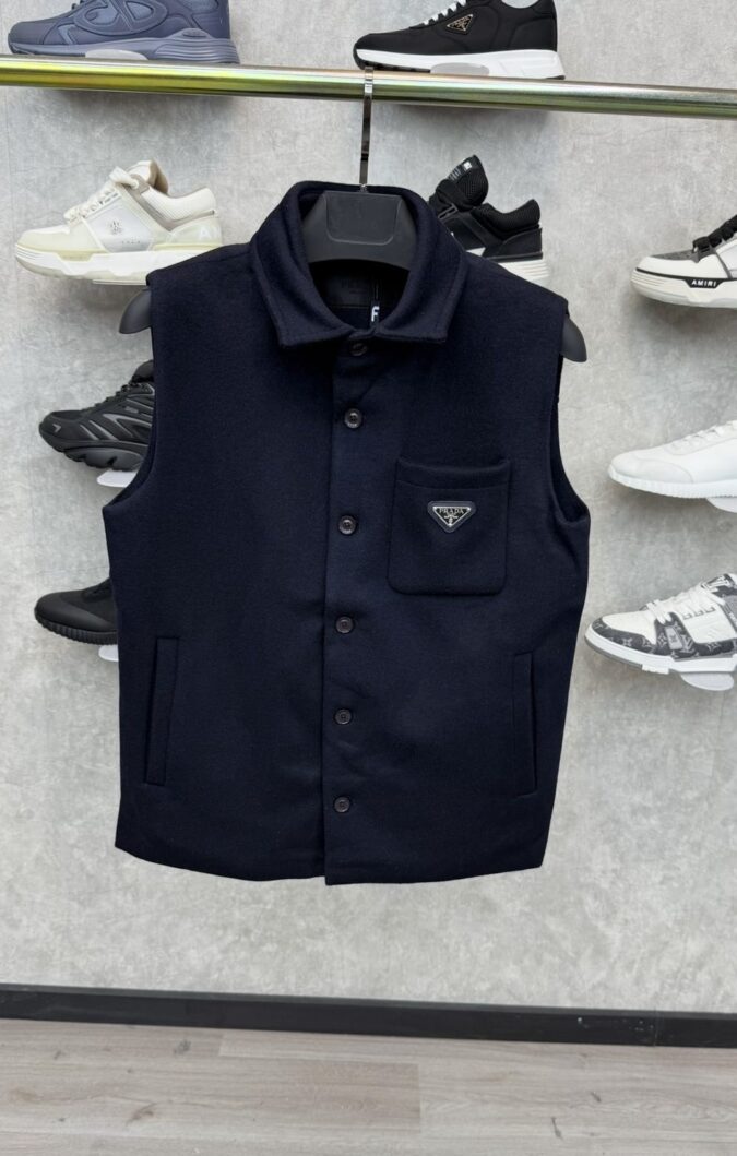 Prada Nette Bodywarmer Donker Blauw