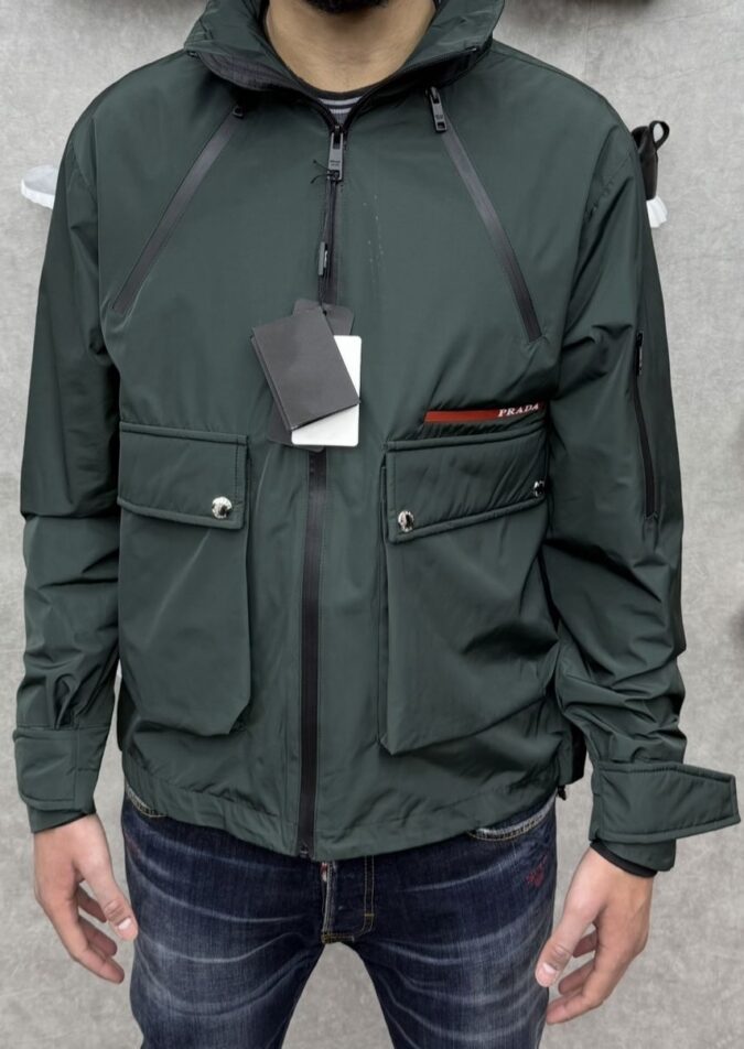 Prada Jasje Groen Streep Logo