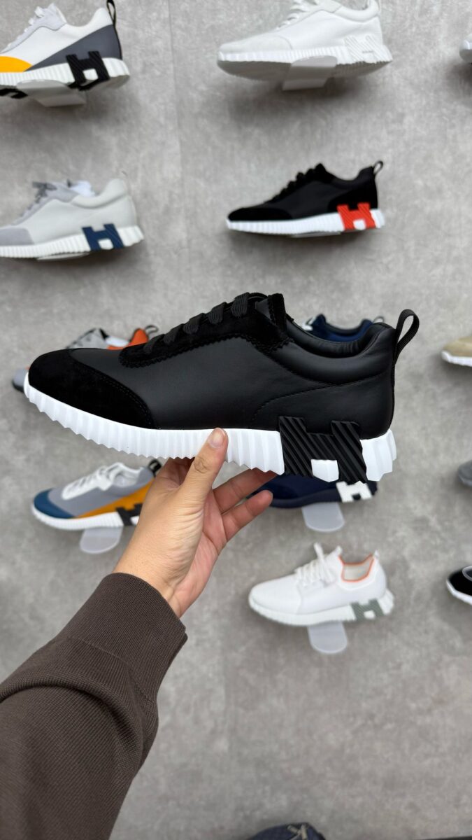 Hermes Bouncing Sneakers Zwart Wit