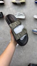 Dior Aqua Oblique Green Slippers