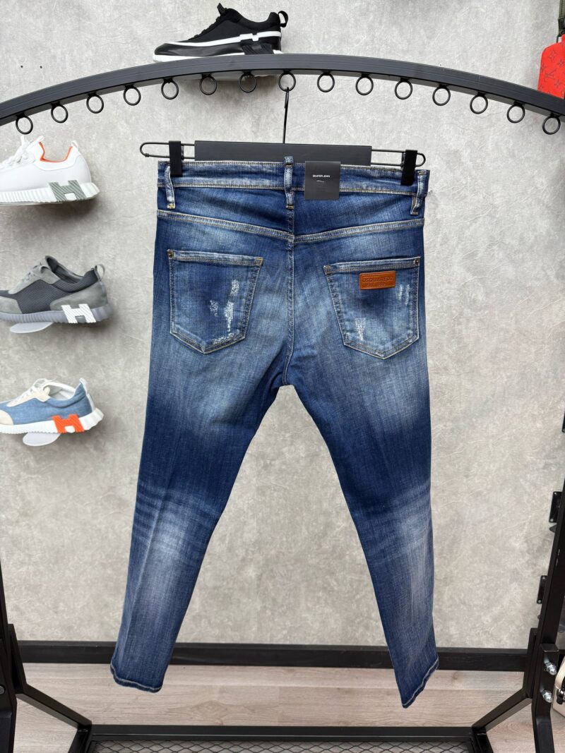 Dsquared2 Ripped Square Jeans Dark Blue - Afbeelding 2