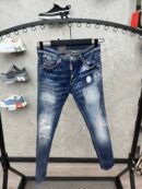 Dsquared2 Ripped Square Jeans Dark Blue