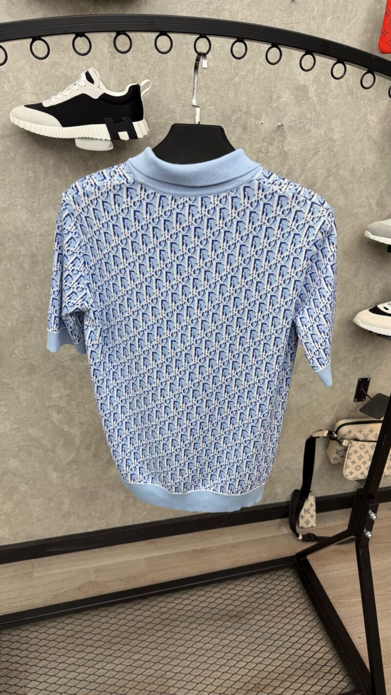Dior Oblique Polo Blauw - Afbeelding 2
