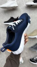 Hermes Bouncing Sneakers Blauw Wit, Oranje H