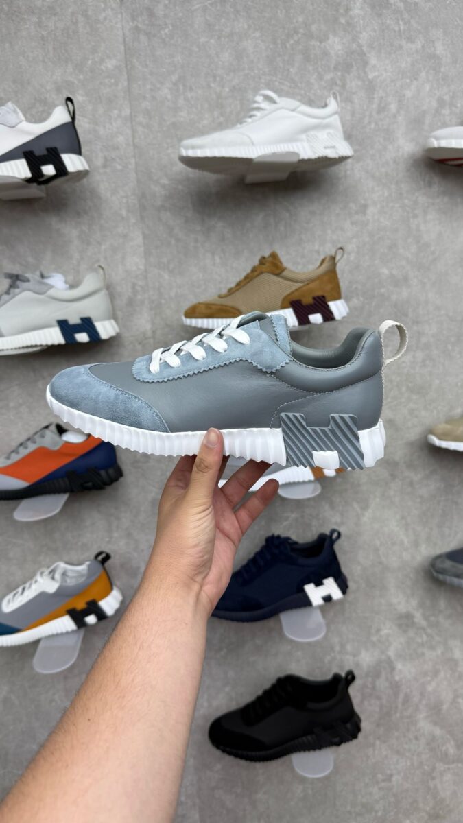 Hermes Sneakers Grey Blue