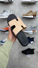Hermes Slippers Zalm