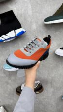 Hermes Sneaker Grijs Oranje Blauw