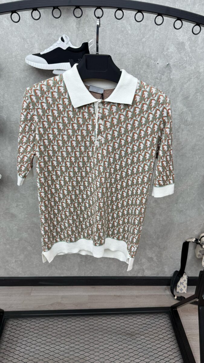 Dior Oblique Polo Groen Oranje