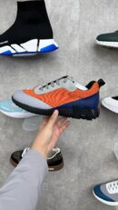 Hermes Sneaker Grijs Oranje Blauw