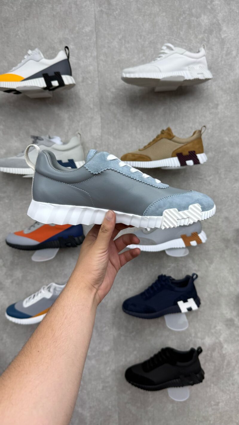 Hermes Sneakers Grey Blue - Afbeelding 2