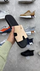 Hermes Slippers Zalm