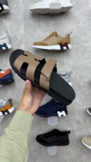 Hermes Sandalen Bruin Leer