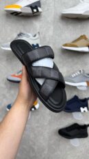 Louis Vuitton Zwart Grijs Slippers