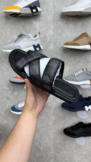 Louis Vuitton Zwart Grijs Slippers