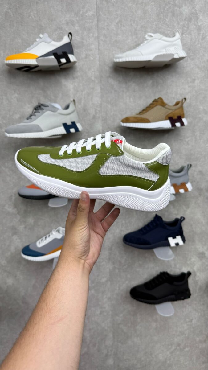 Prada Cups, Olive Green