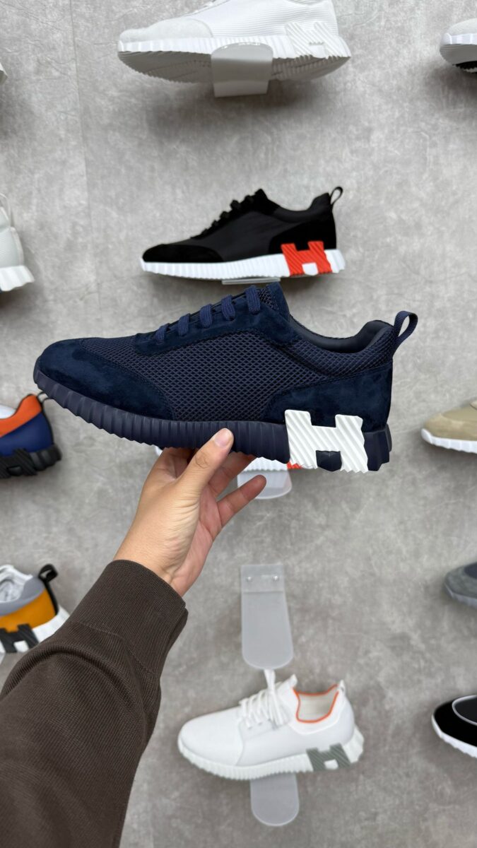Hermes Bouncing Sneakers   Donker Blauw