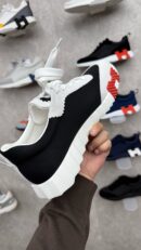Hermes Bouncing Sneakers Zwart Wit, Zwarte H