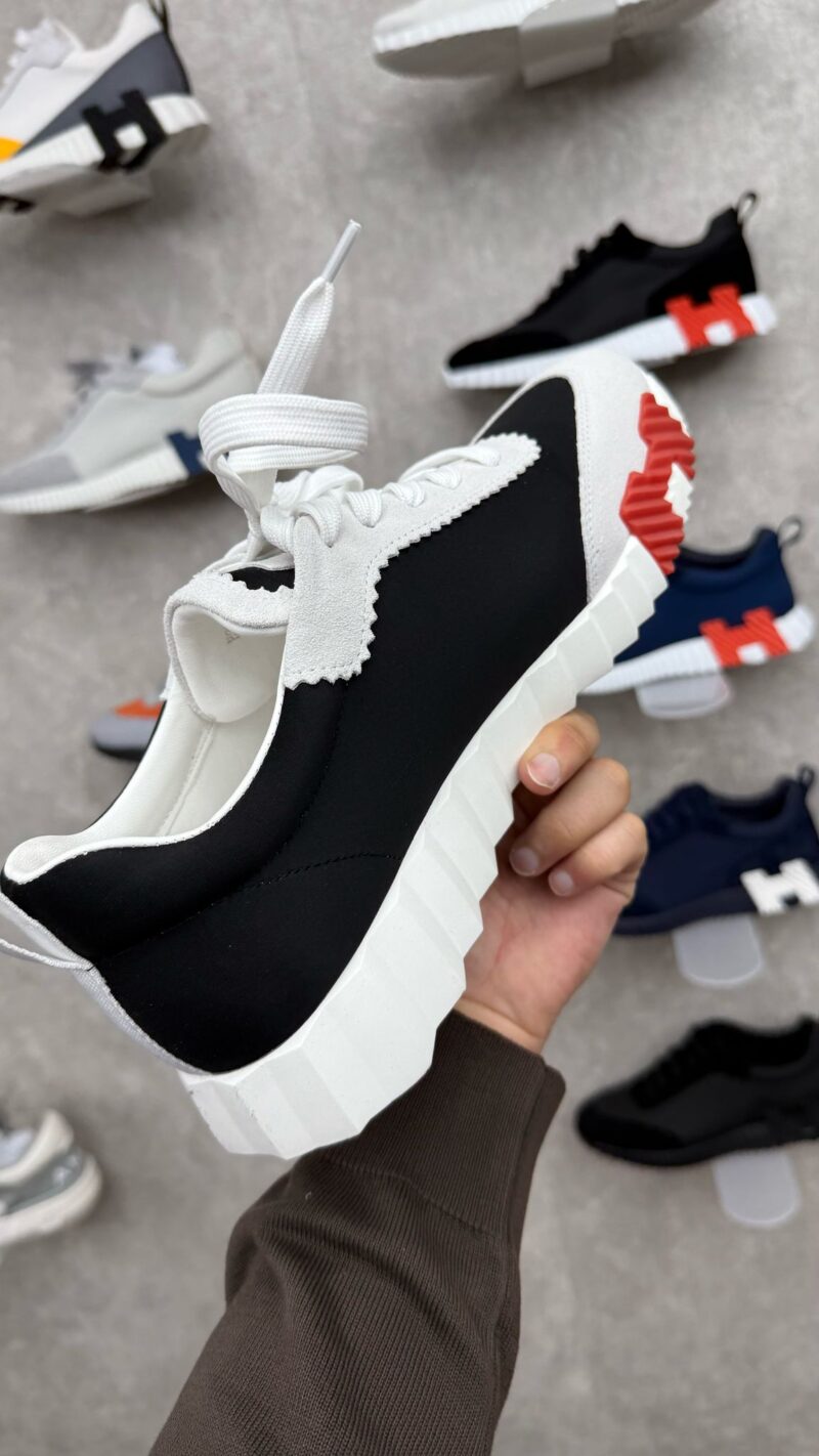 Hermes Bouncing Sneakers Zwart Wit, Zwarte H - Afbeelding 2