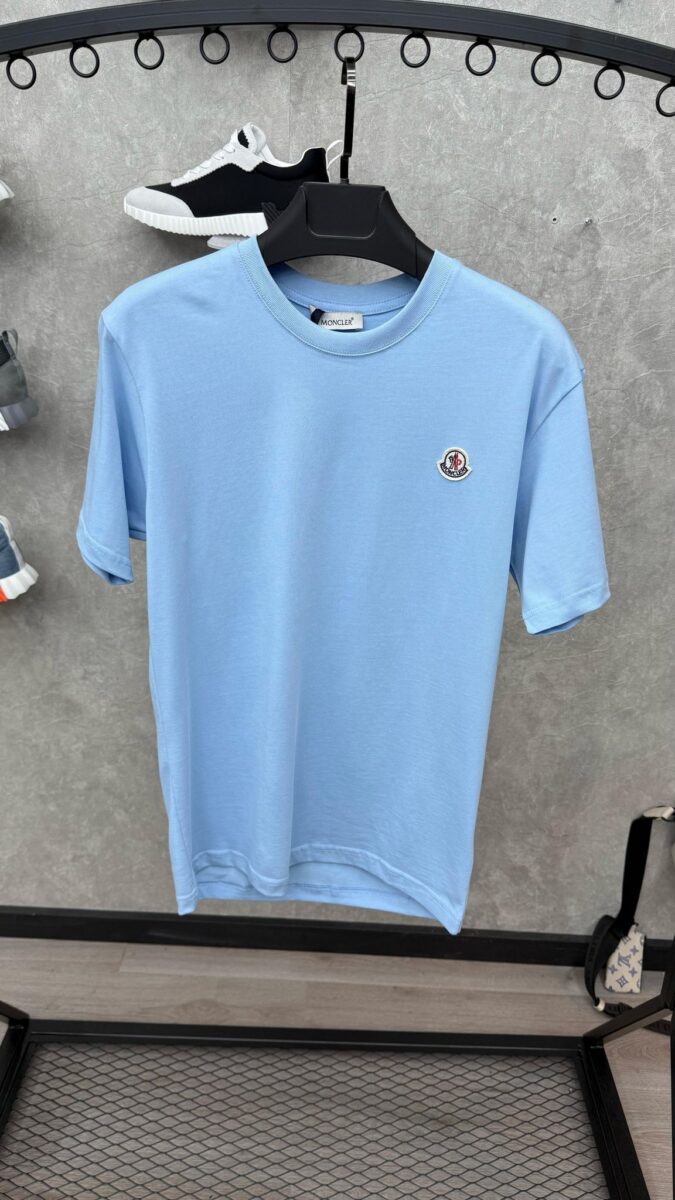 Moncler Tshirt Licht Blauw
