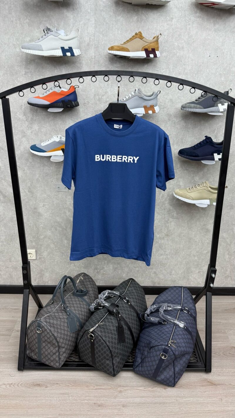 Burberry Text Blue T-Shirt