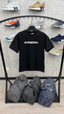 Burberry Text Black T-Shirt