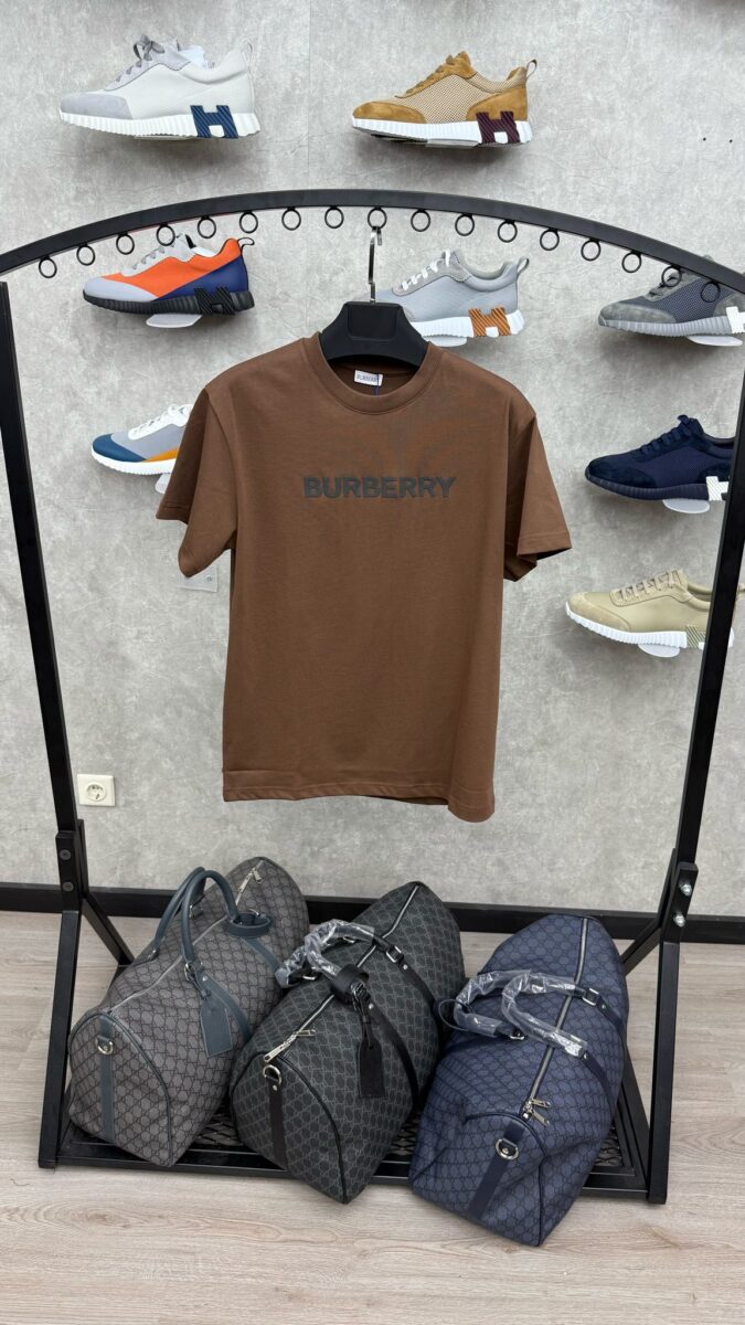 Burberry Text Brown T-Shirt