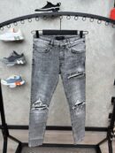 Amiri Grey Hole Jeans
