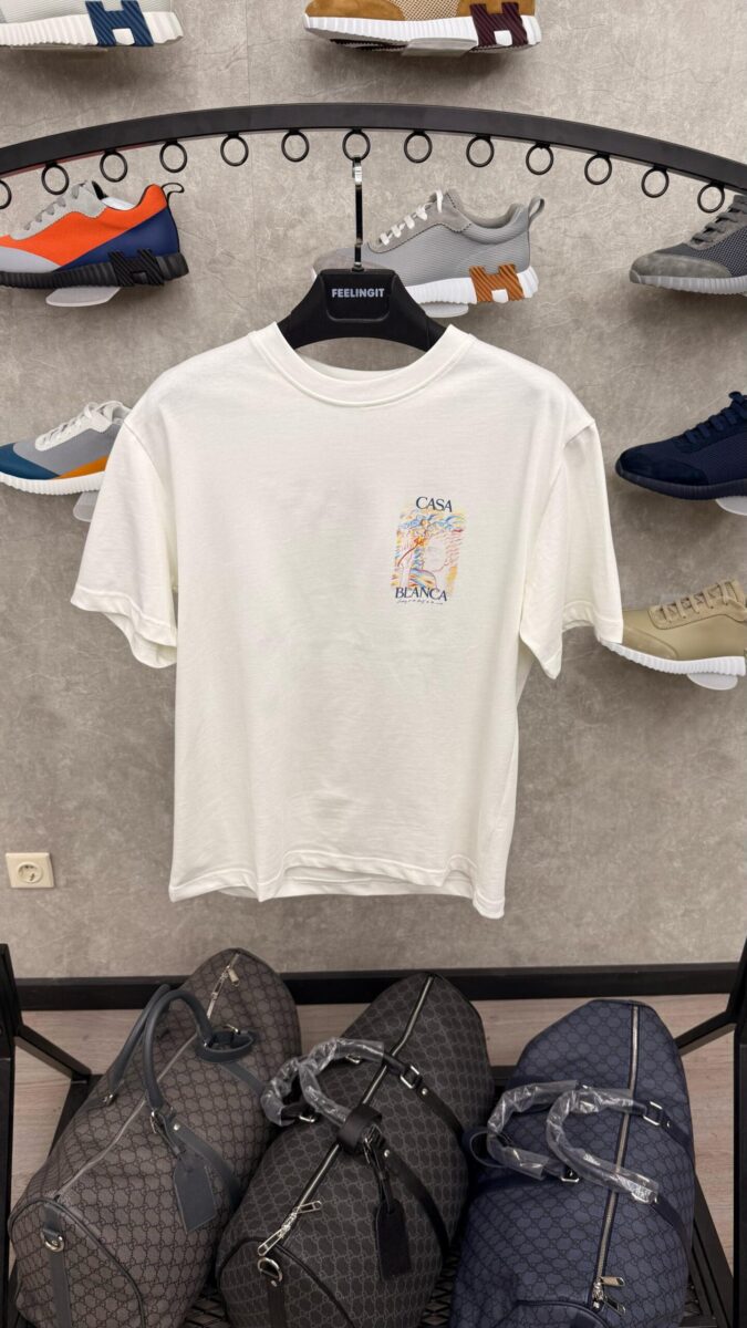 Casablanca White T-Shirt Ghosty