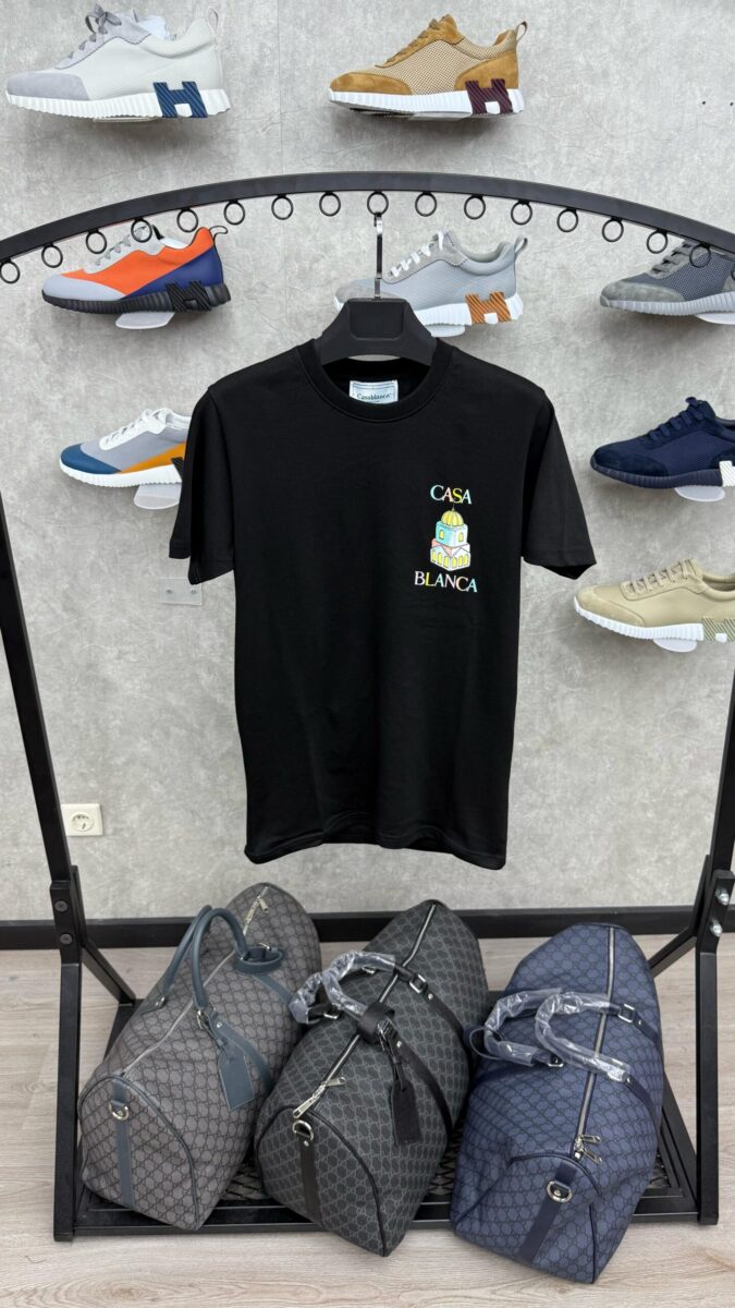 Casablanca Black T-Shirt Mosq