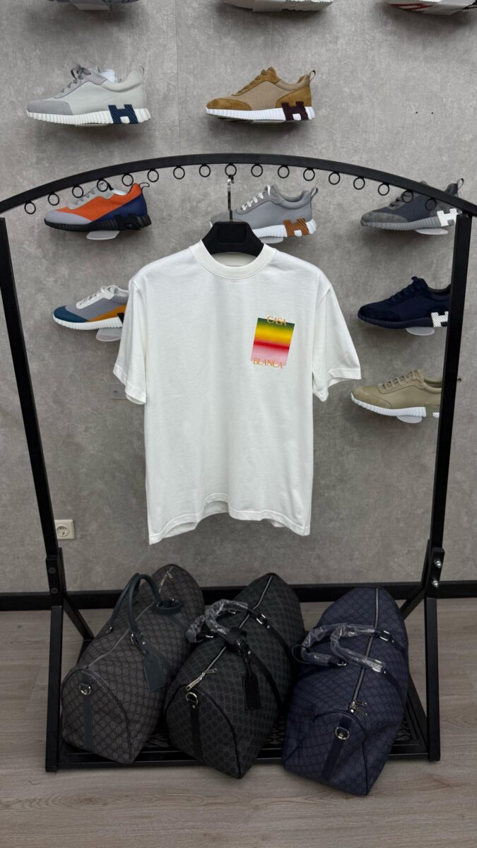 Casablanca White T-Shirt Backwards