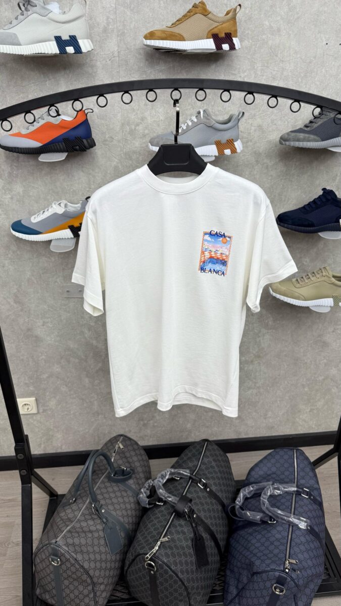 Casablanca White T-Shirt Oroe