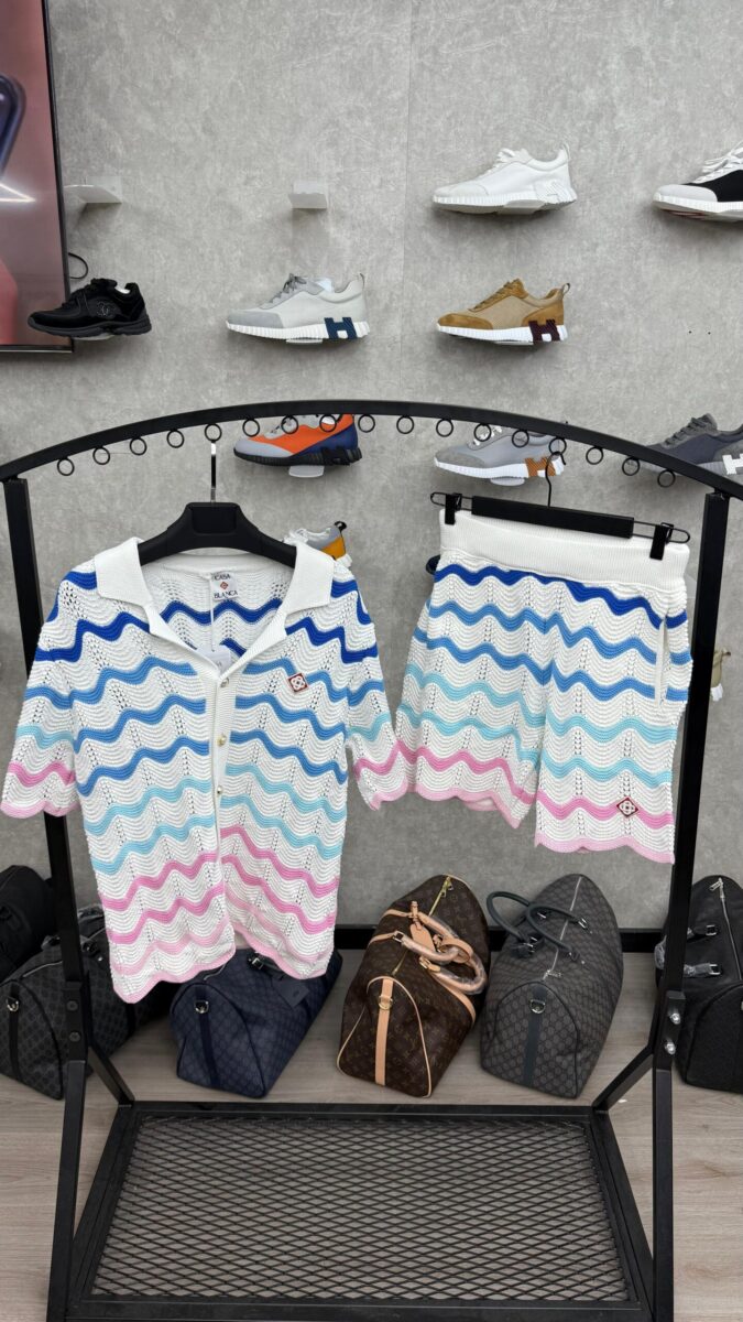 Casablanca Zomerset Wit, Blauw Groen Roze Strepen
