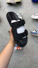 Dior Aqua Oblique Zwart Slippers