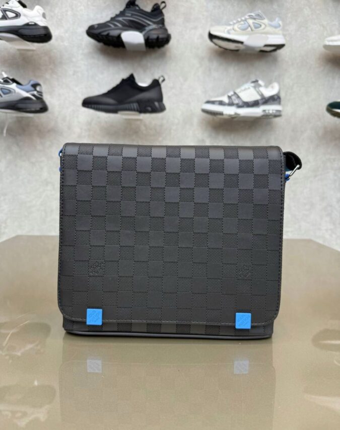Louis Vuitton Messenger Bag Black on Black Blue