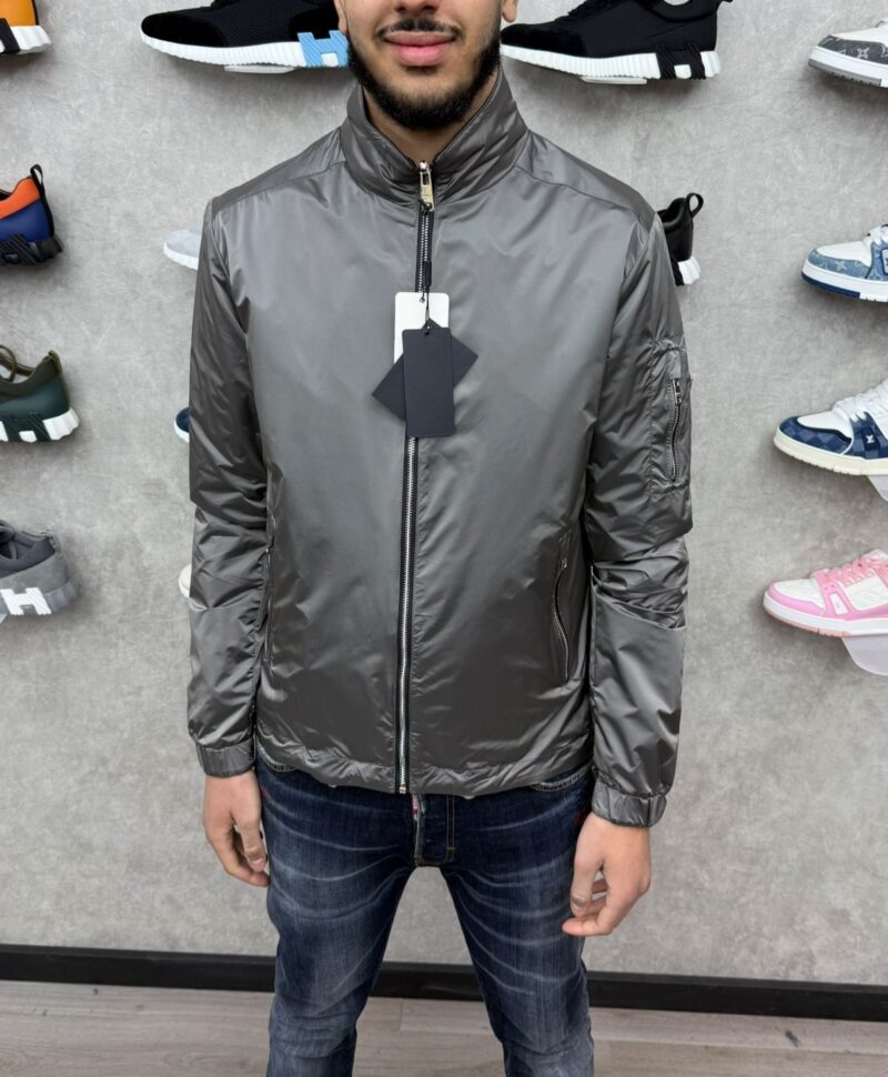 Prada Dubbelzijdige Jasje Grey Zwart - Afbeelding 2