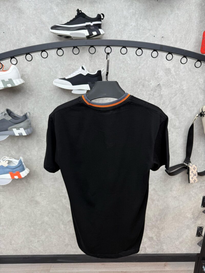 Hermes Black Tshirt Basic Orange - Afbeelding 2