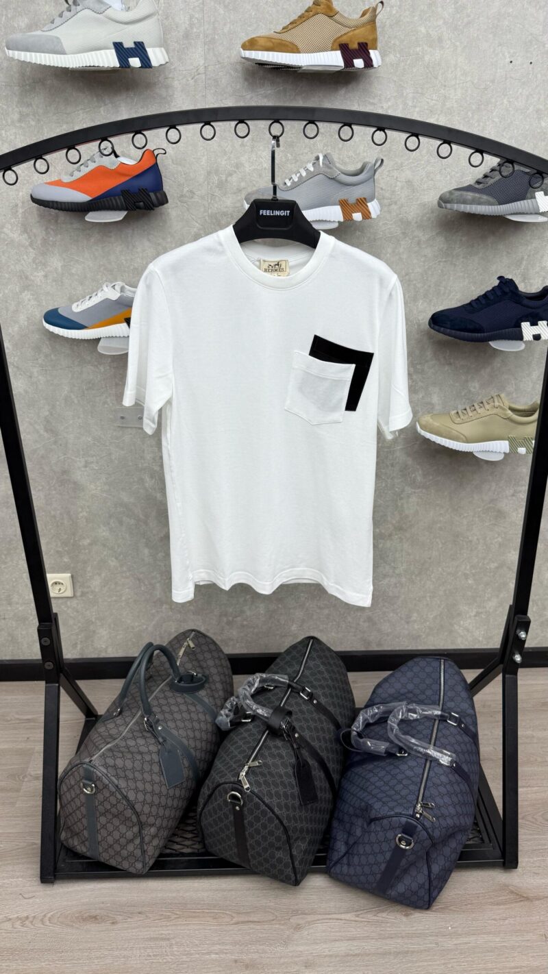 Hermes T-Shirt Zakje Wit