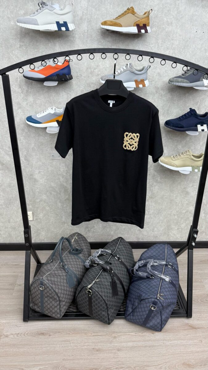 Loewe Black T-Shirt Logo