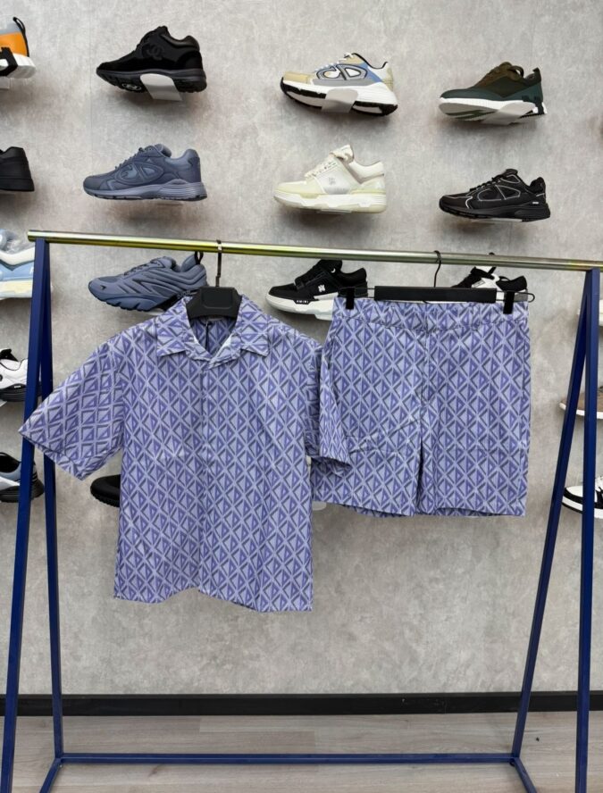 Christian Dior Zomerset Patroon Blauw