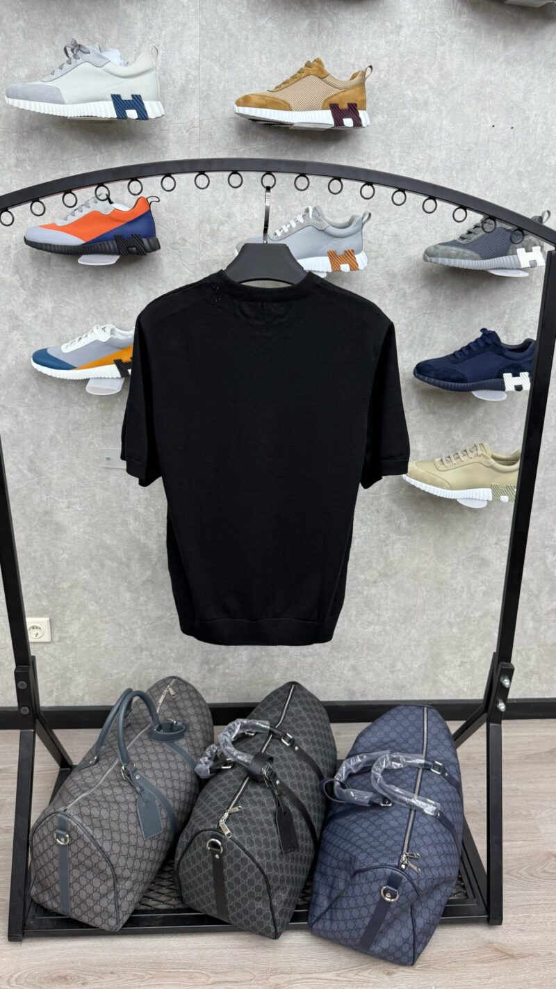 Prada T-Shirt Zwart Zachte Stof - Afbeelding 2