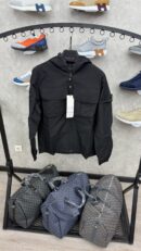 Stone Island Windbreker Zwart Ghost Logo