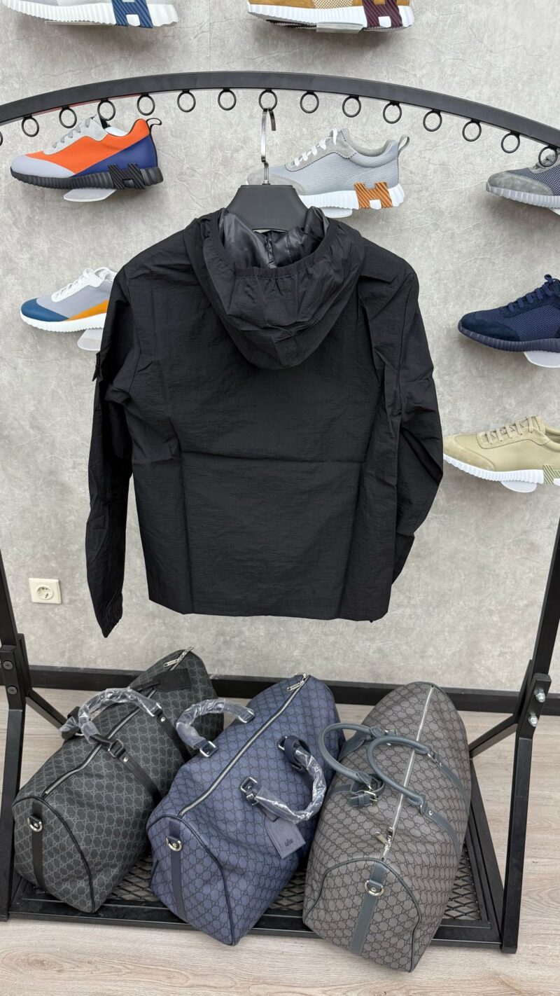 Stone Island Windbreker Zwart Ghost Logo - Afbeelding 2