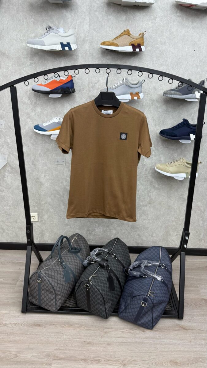 Stone Island Brown T-Shirt Basic