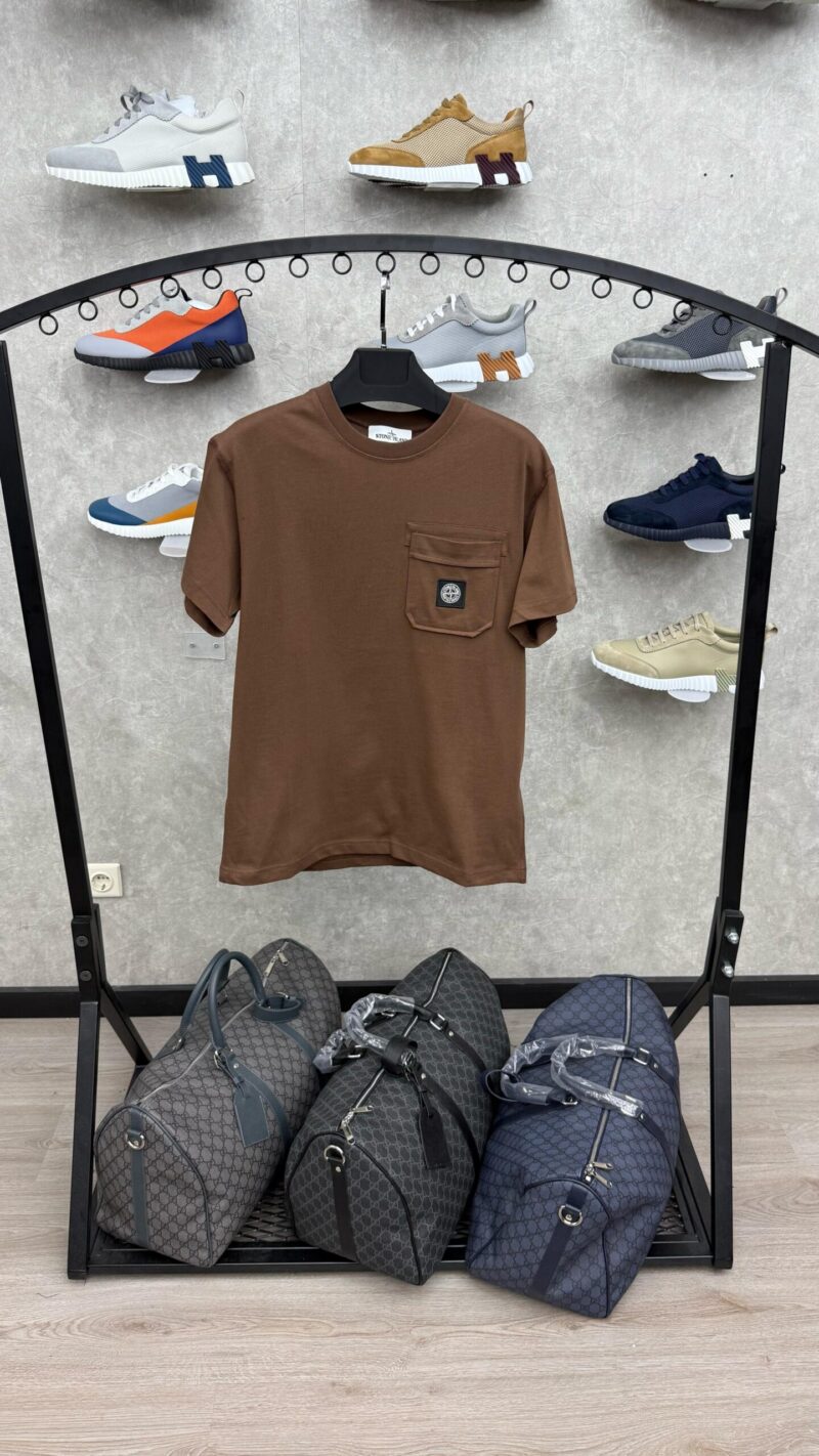 Stone Island Brown T-Shirt Zakje