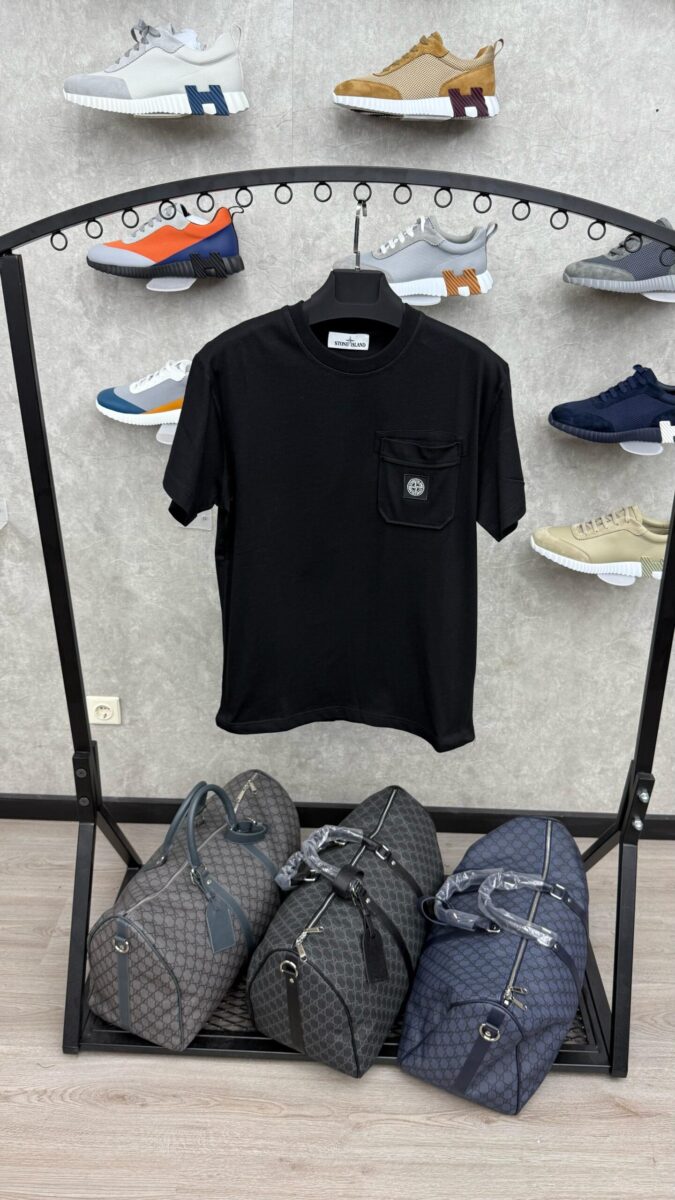 Stone Island Zwart T-Shirt Zakje
