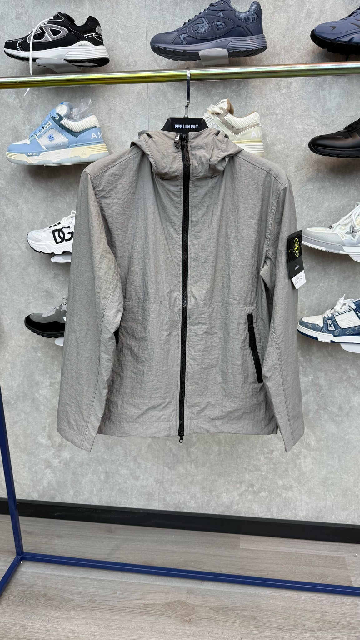 Stone Island Grey Windbreker